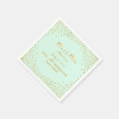 PixDezinesフェイク金ゴールドのスペック/DIYカラー/ミント スタンダードカクテルナプキン (角)