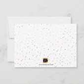 PixDezinesフェイク金ゴールドは名誉のマトロン 招待状 (裏面)