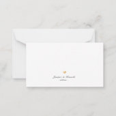 PixDezinesフェイク金ゴールドクラシックThank You Note Card ノートカード (裏面)