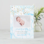 PixDezinesフェイク金ゴールドスター、Aスター生まれ 招待状 (スタンド正面)