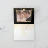 PixDezinesフェイク金ゴールドスペックル/サンキュー サンキューカード (内部)