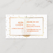 PixDezinesフェイク金ゴールドパイナップル/DIYカラー 名刺 (裏面)