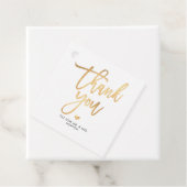 PixDezinesフェイク金ゴールドブラシ書道ありがとう フェイバータグ (インサイチュ)