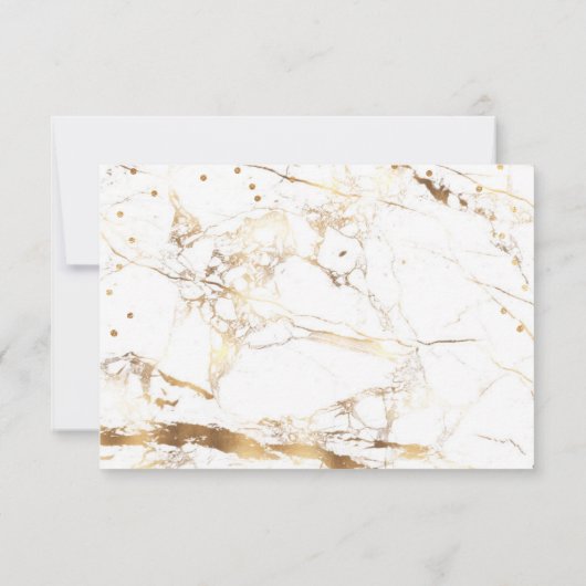 PixDezinesフェイク金ゴールドベインズマーブル披露宴 (裏面)