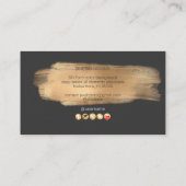 PixDezinesフェイク金ゴールドムーン 名刺 (裏面)