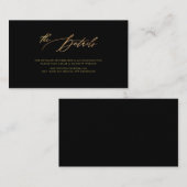 PixDezinesフェイク金ゴールドルクスカリグラフィー詳細 エンクロージャーカード (正面/裏面)