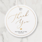 PixDezinesフェイク金ゴールドルクス書道ありがとう フェイバータグ (正面)