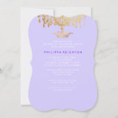 PixDezinesフェイク金ゴールド/シャンデリア/クラウン/DIYカラー 招待状 (裏面)