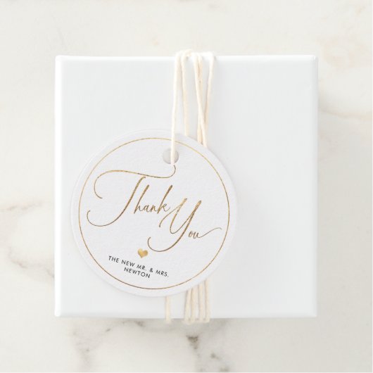 PixDezinesフェイク金ゴールドLuxe書道ありがとうFa フェイバータグ (インサイチュ)