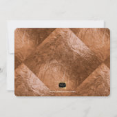 PixDezinesフェイク Copperが表示される…Bridesmaid 招待状 (裏面)