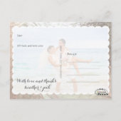 PixDezinesフェイク silver/結婚sの写感謝してい真あなた ポストカード (裏面)