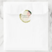 PixDezinesフェザー/グリーン/オレンジ ラウンドシール (バッグ)