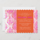 PixDezinesフォイルフェイク/チュニス・ダマスクバルミツワー 招待状 (裏面)