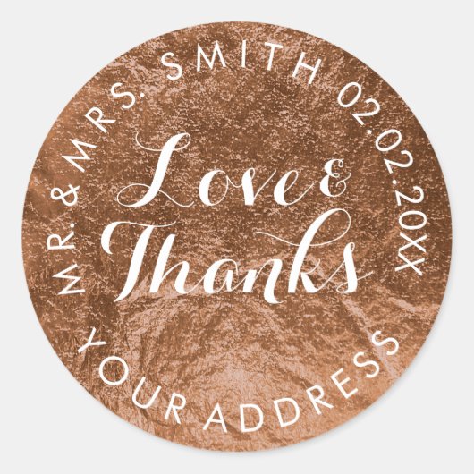 PixDezinesフォイルフェイク、銅 ラウンドシール (正面)