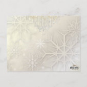 PixDezinesフォトスノーフレーク+シャンデリア/ディ文字 ポストカード (裏面)