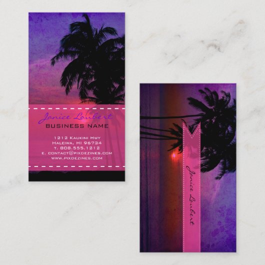 PixDezinesフラサンセット 名刺 (正面/裏面)