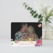 PixDezinesフローラの水彩画/パンジー救ズ/私たちの日付 セーブザデート (スタンド正面)