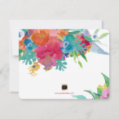 PixDezinesフローラの水彩画/パンジー救ズ/私たちの日付 セーブザデート (裏面)