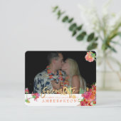 PixDezinesフローラの水彩画/牡丹救/私たちの日付 セーブザデート (スタンド正面)