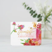 PixDezinesフローラの水彩画/牡丹救/私たちの日付 セーブザデート (スタンド正面)