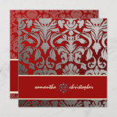 PixDezinesフローラダマスク 招待状 (正面/裏面)