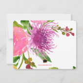 PixDezinesフローラ水の色救/当社日付 セーブザデート (裏面)