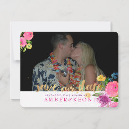 PixDezinesフローラ水の色救/当社日付 セーブザデート