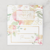 PixDezinesフローラ水彩アユ プレイスカード (外部開封)