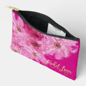 PixDezinesフローラ水彩バルミツワー アクセサリーポーチ (見開き)