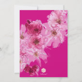 PixDezinesフローラ水彩バルミツワー 招待状 (裏面)