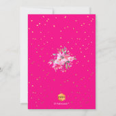 PixDezinesフローラ水彩卒業パーティー 招待状 (裏面)