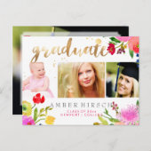 PixDezinesフローラ水彩大学院の写真 案内ポストカード (正面/裏面)