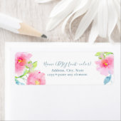 PixDezinesフローラ水彩庭園バラ ラベル (インサイチュ)