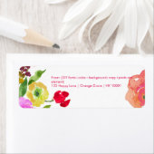 PixDezinesフローラ水彩画/ランヌカルス/DIY ラベル (インサイチュ)