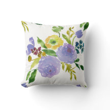 PixDezinesフローラ水彩画/ランンクルス/紫