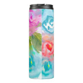PixDezinesフローラ水彩色/DIY背景 タンブラー (裏面)