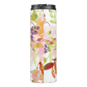 PixDezinesフローラ水彩色/DIY背景 タンブラー (裏面)