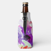 PixDezinesフローラ水彩色/DIY背景 ボトルクーラー (ボトル裏面)