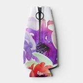 PixDezinesフローラ水彩色/DIY背景 ボトルクーラー (裏面)