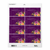 PixDezinesフローラ水彩/ランヌカルス/DIYcolor ラベル (フルシート)