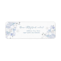 PixDezinesフローラ水彩、埃っぽい青Sweetpea