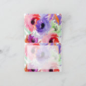 PixDezinesフローラ水彩/Be My Brides Maid 招待状 (内部)