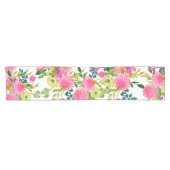 PixDezinesフローラ/水彩画/ランヌカルス ショートテーブルランナー (横)