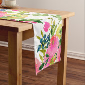 PixDezinesフローラ/水彩画/ランヌカルス ショートテーブルランナー (インサイチュ)
