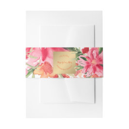 PixDezinesフローラ/水彩/メイ花 招待状ベリーバンド