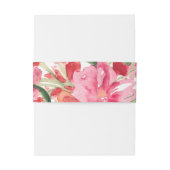 PixDezinesフローラ/水彩/メイ花 招待状ベリーバンド (裏面例)