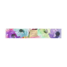 PixDezinesフローラ/Watercolor/バラ 招待状ベリーバンド