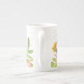 PixDezinesフローラ/Watercolor/春Bouket ボーンチャイナマグカップ (裏面)