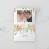 PixDezinesフローラWatercolor/Photoありがとうございました サンキューカード (内部)