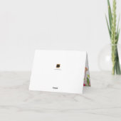 PixDezinesフローラWatercolor/Photoありがとうございました サンキューカード (裏面)